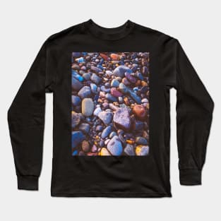 Pebble at the Beach, New-Brunswick, Canada V2 Long Sleeve T-Shirt